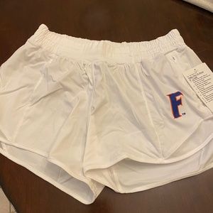 Lululemon Hotty Hot 4” lined short- Florida Gators size 10 tall